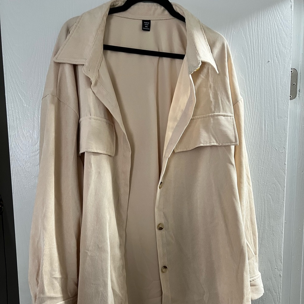 Corduroy shacket